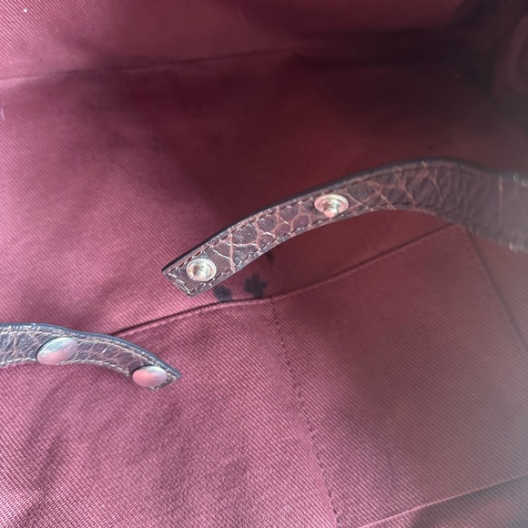 Maurizio Taiuti Brown and White Haircalf Tote - Picture 8 of 14